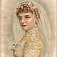 Victorian bride veil image