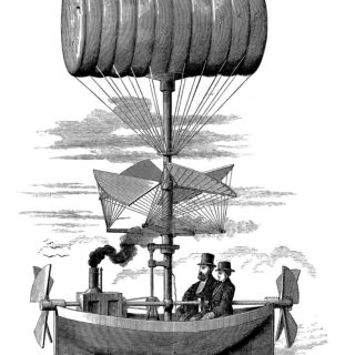 airship vintage image