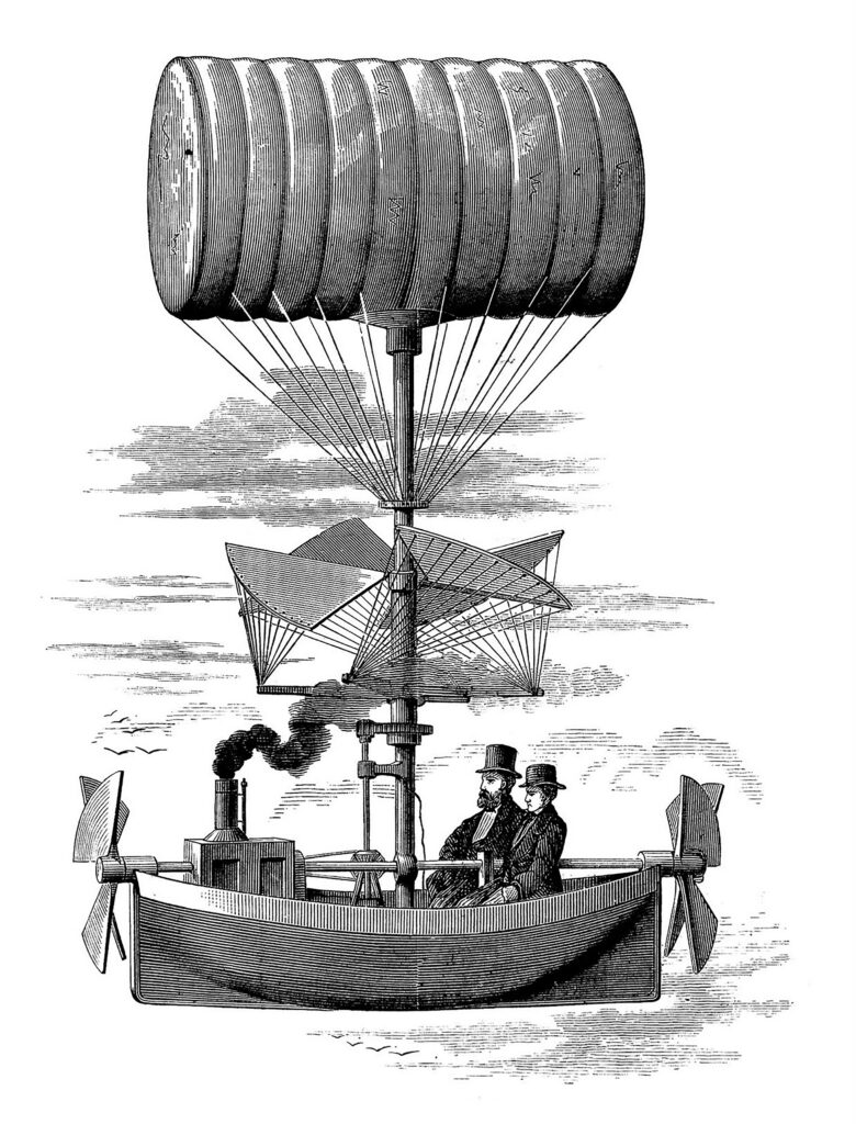 airship vintage image