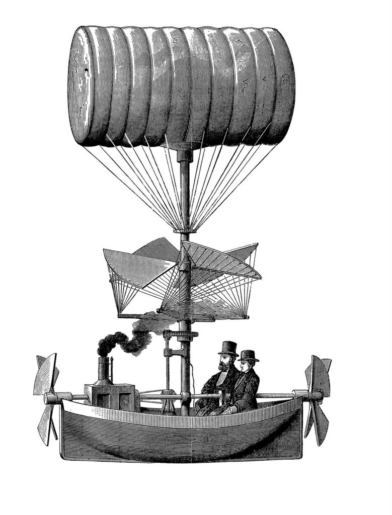 airship boat clipart