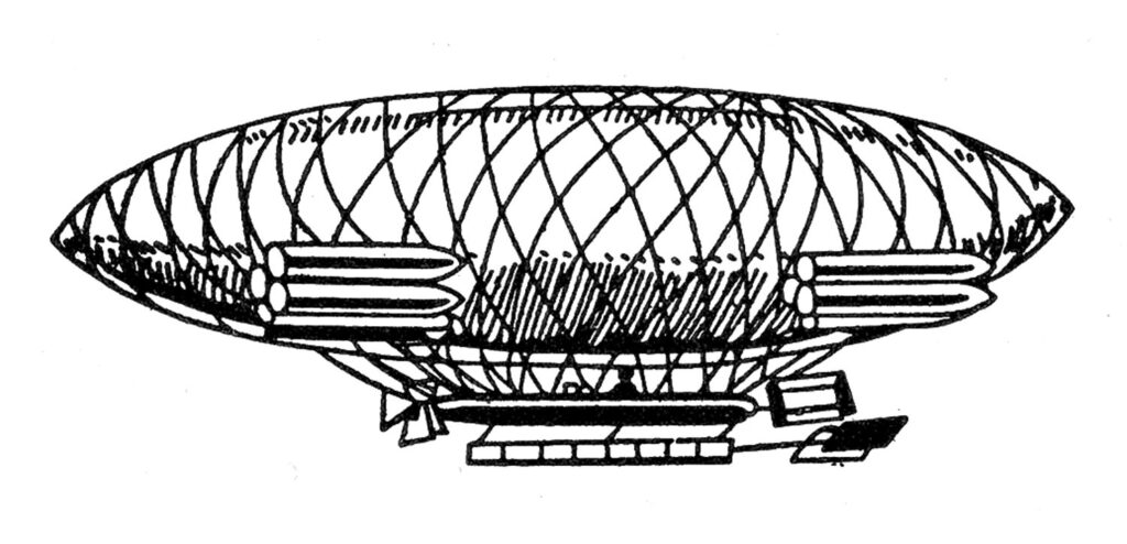 airship vintage image