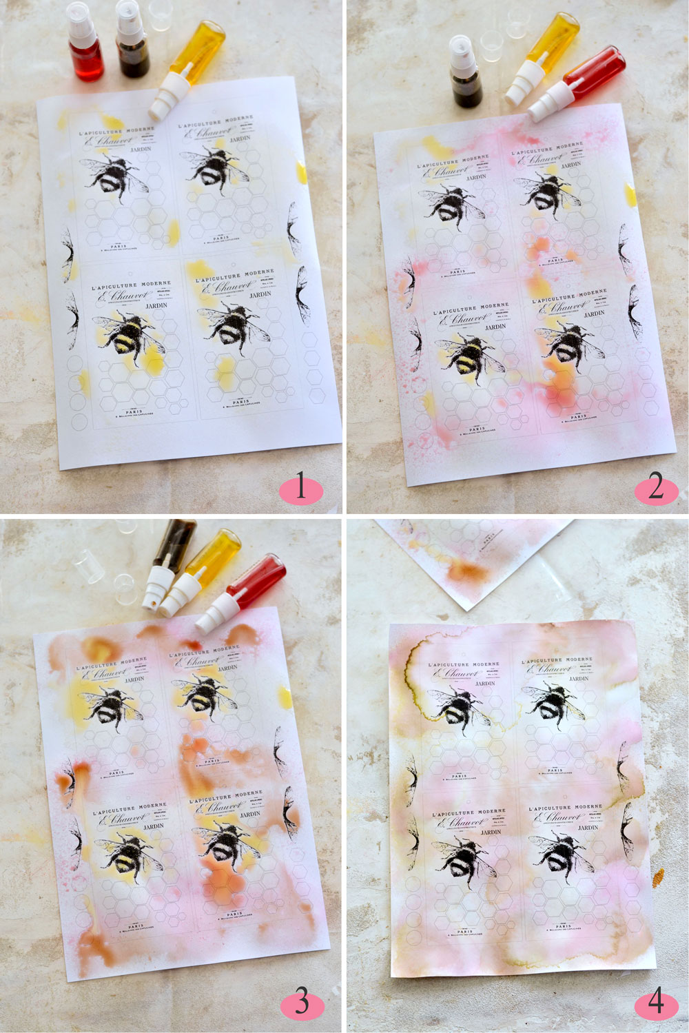 Bee Tags Step 1