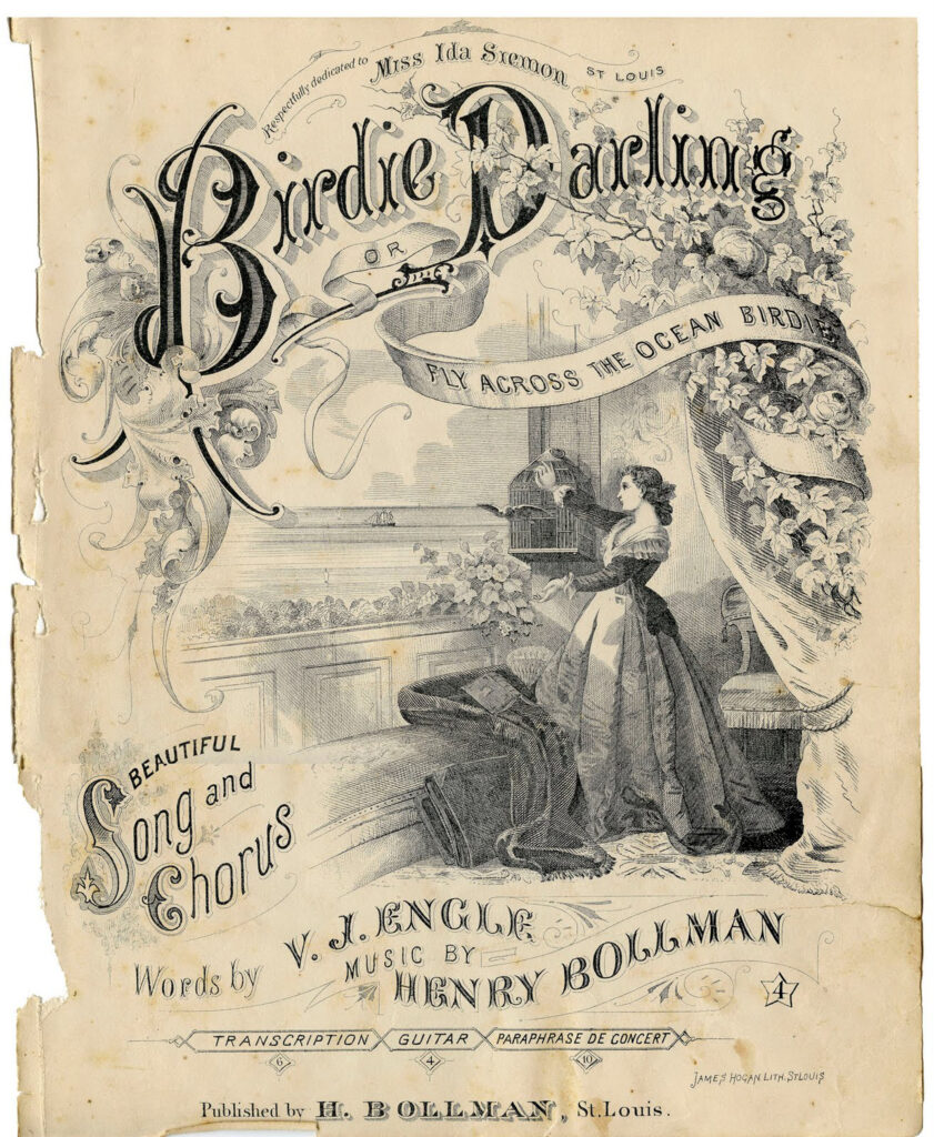 Birdie Darling vintage sheet music cover image