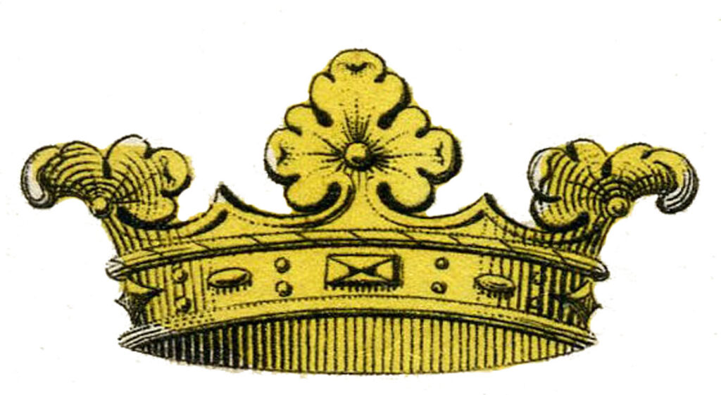 vintage gold crown clipart