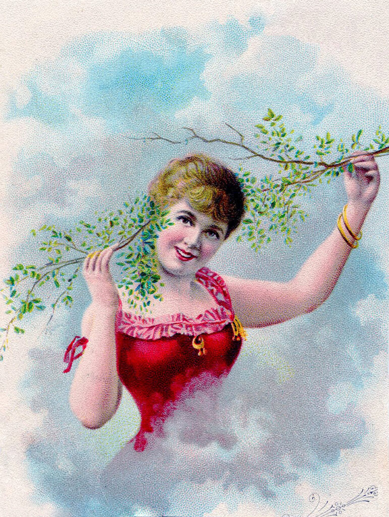 Lady with Branches in her Hair Image