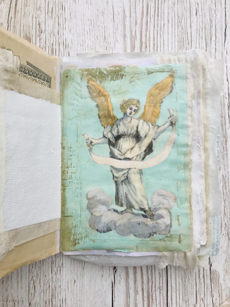 hand painted angel page