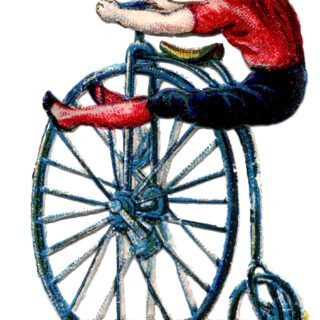 circus acrobat bicycle performer clipart