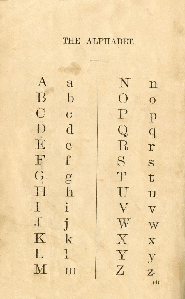 upper and lower case vintage alphabet image