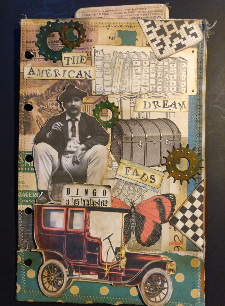 American Dream Junk Journal Page