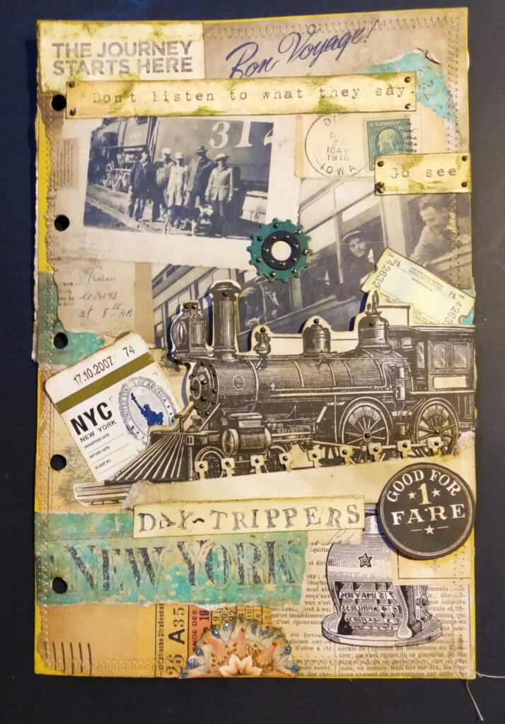 day trippers journal page
