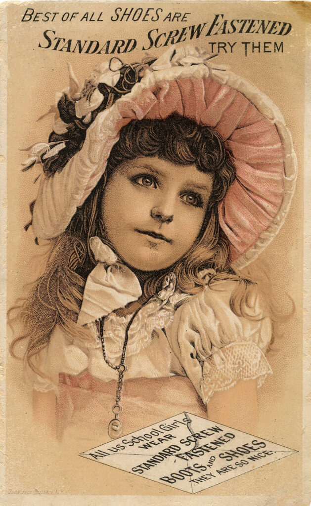 girl pink hat sepia image