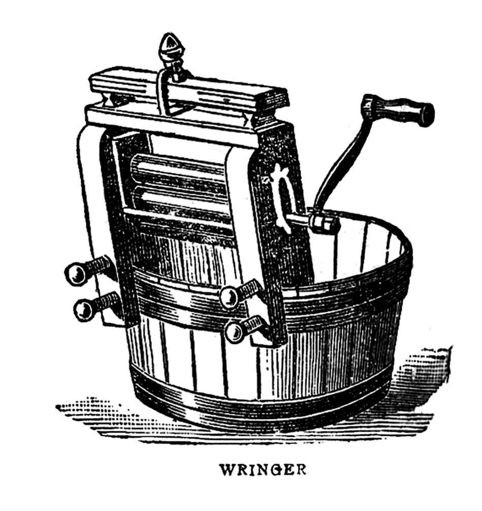 laundry antique wringer washer clipart