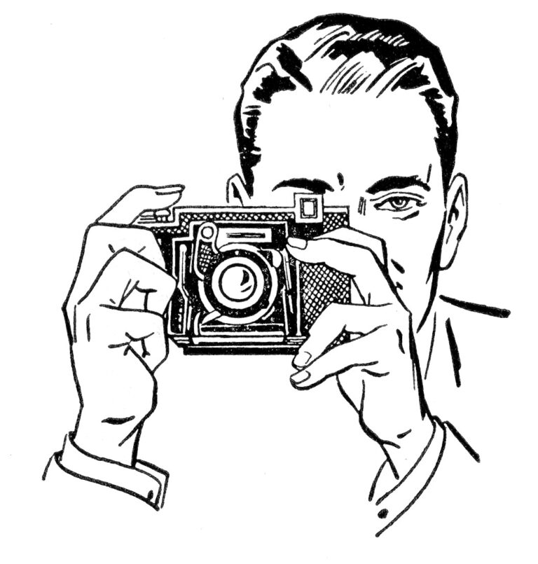 4 Vintage Camera Clipart! - The Graphics Fairy