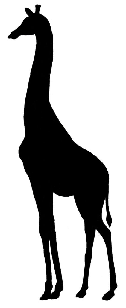 giraffe silhouette clipart