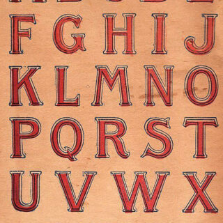 Victorian alphabet chart image