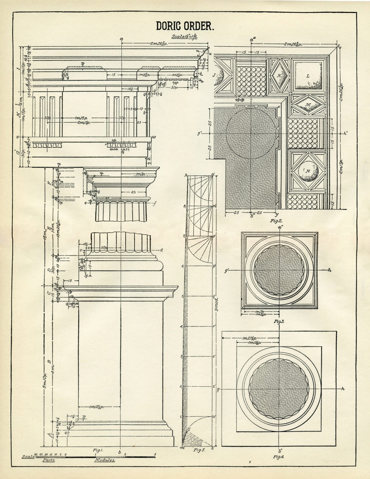 6 Antique Architectural Prints! - The Graphics Fairy