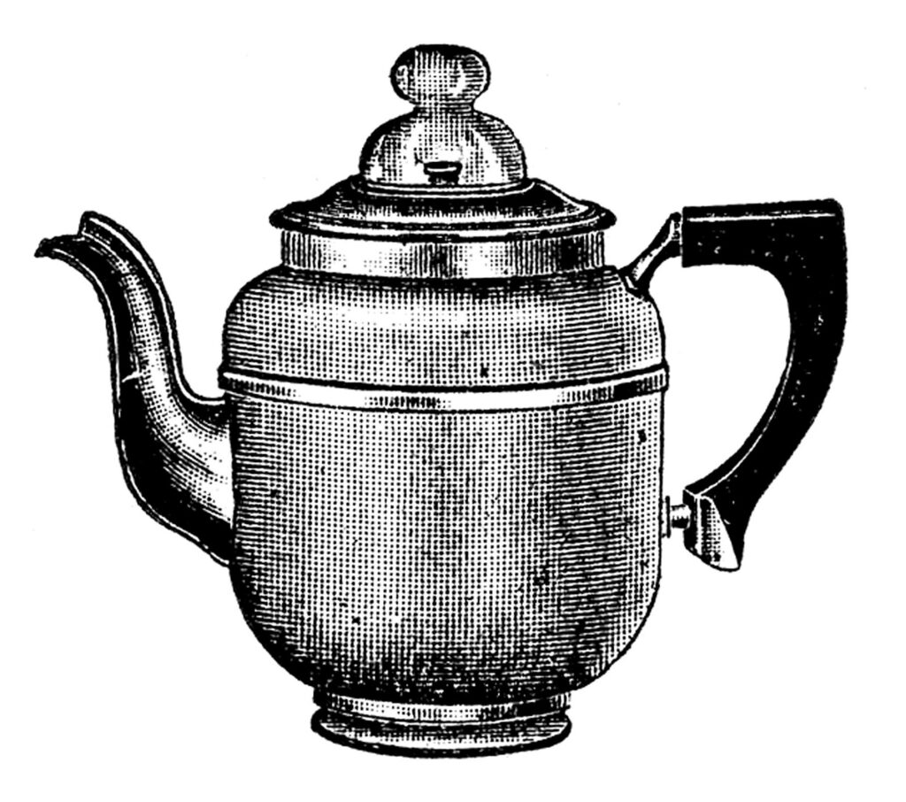 retro percolator coffee pot image