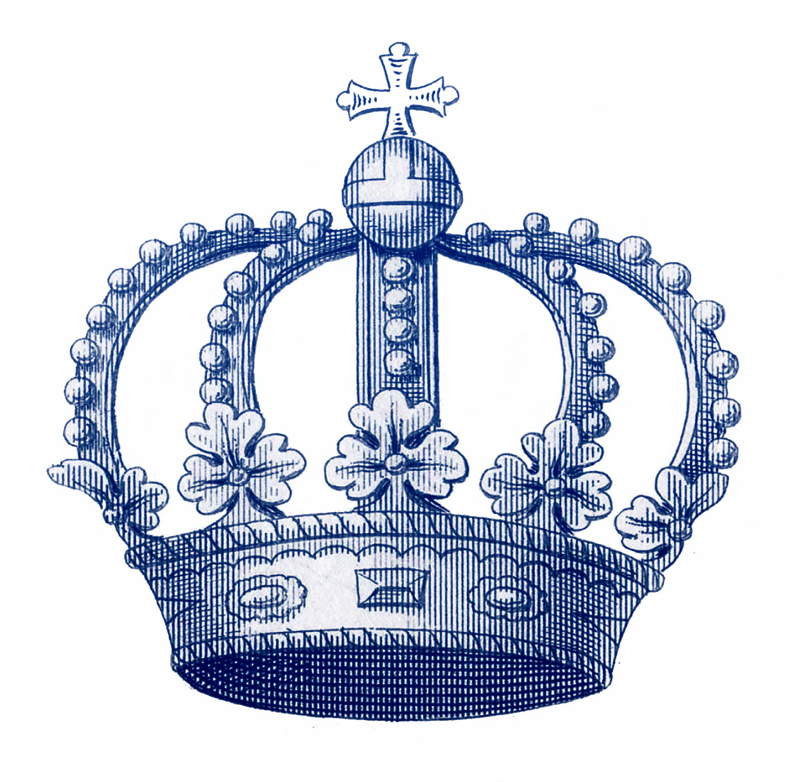 Blue Royal Crown Clipart