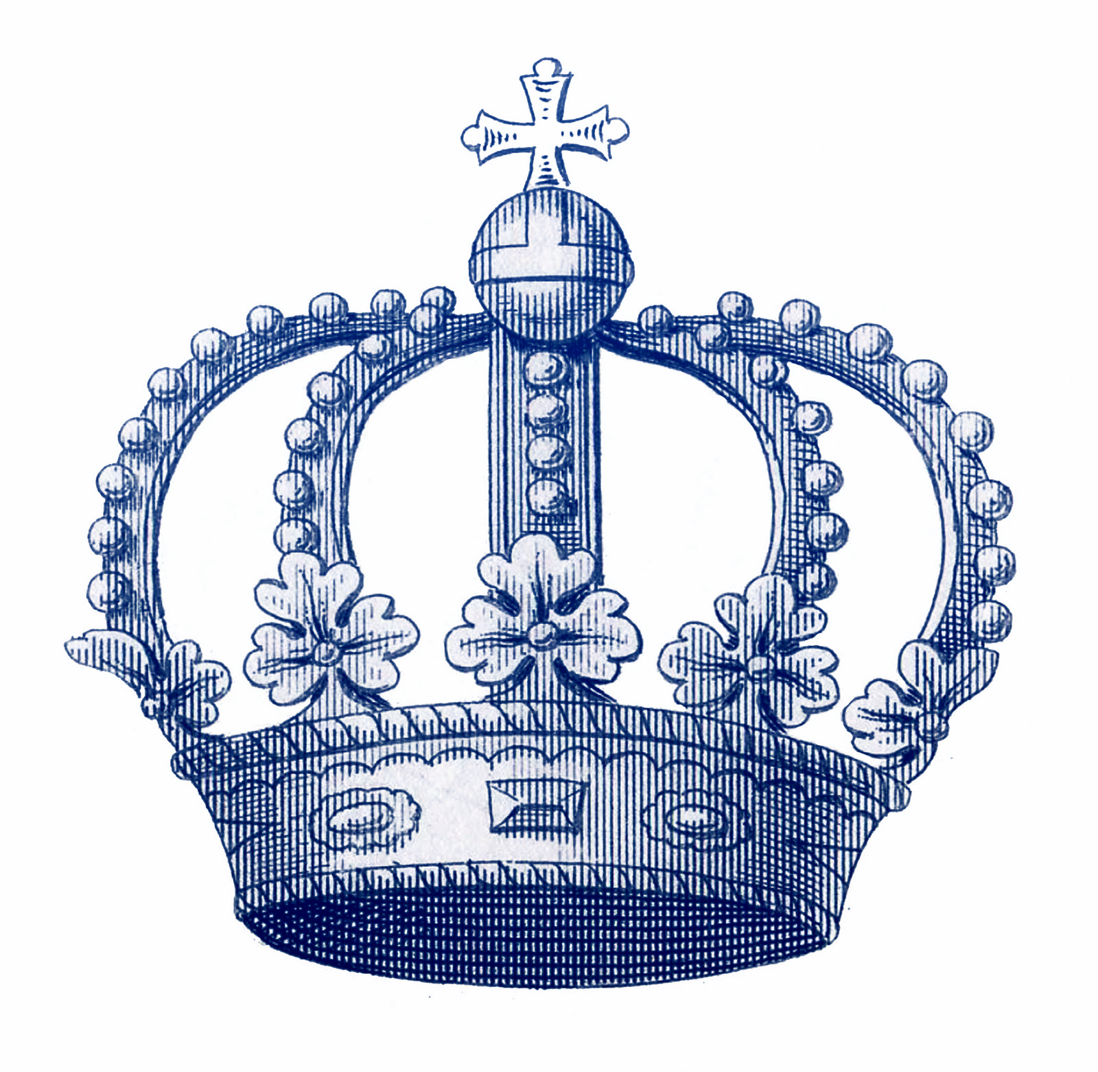 royal crown clip art blue