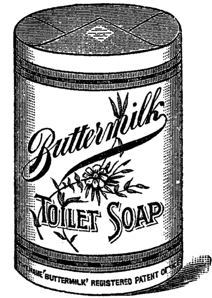 vintage soap package ad clipart