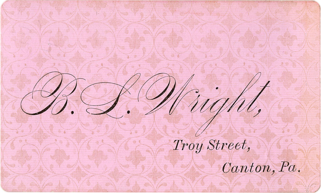 pink calling card script image