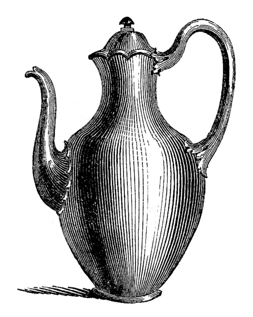 vintage coffee urn illustration