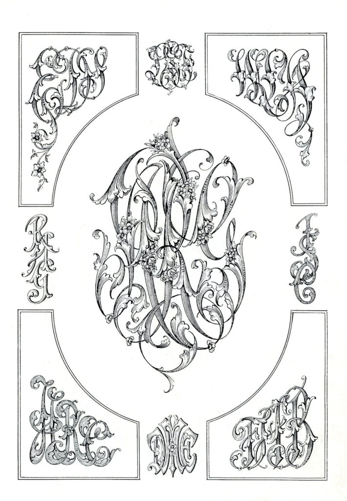 script monogram image