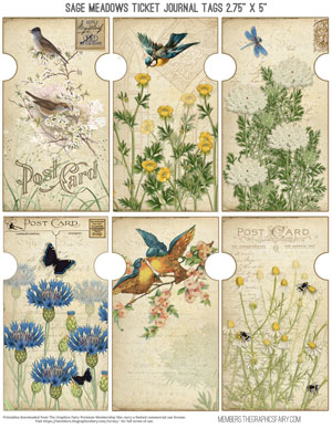 Floral Journal tags