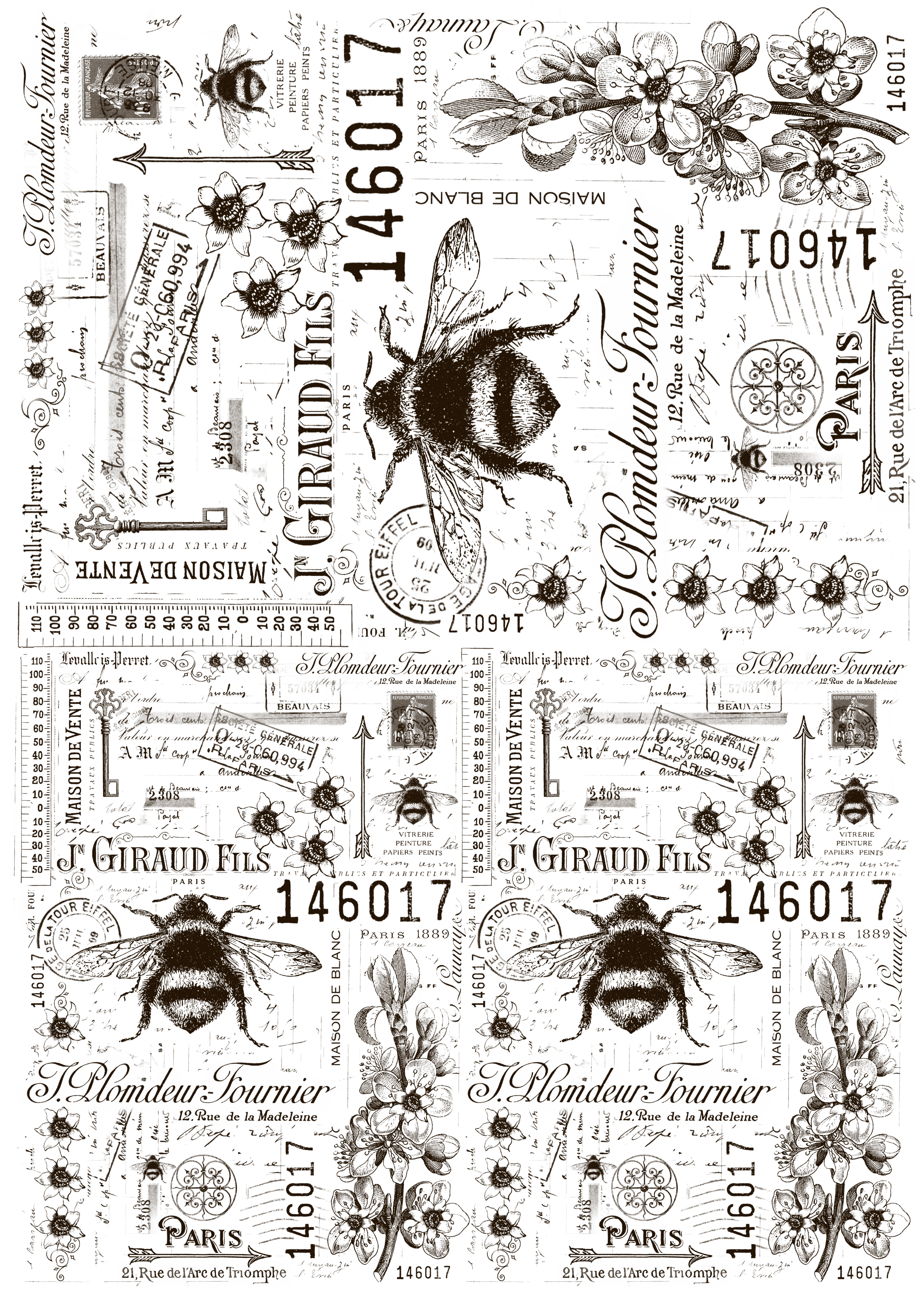 Bee collage