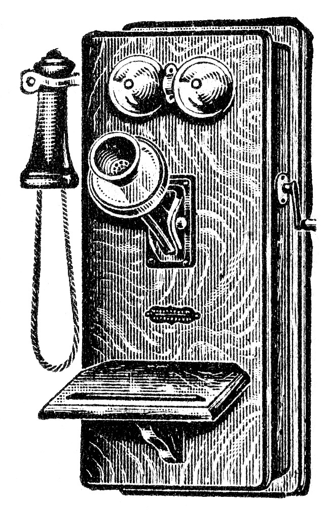 telephone clip art black and white