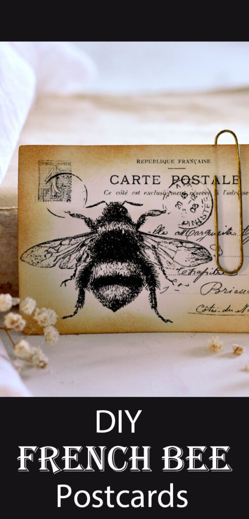 French Bee Postcards Pinterest Graphic