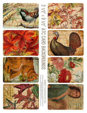 ATC cards with Fall theme