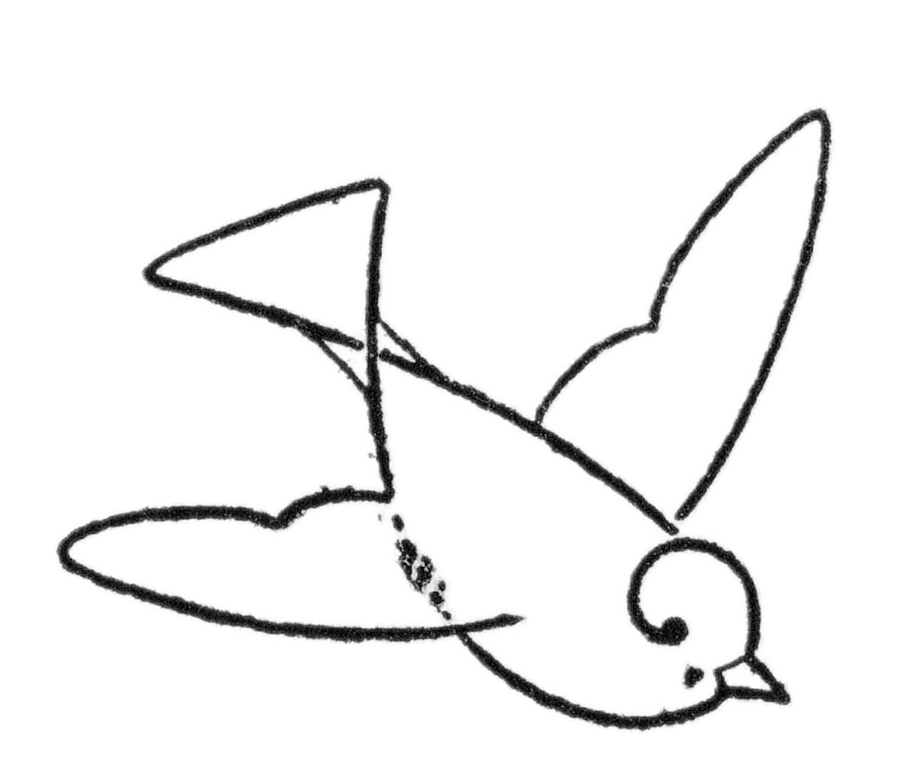 simple bird drawing