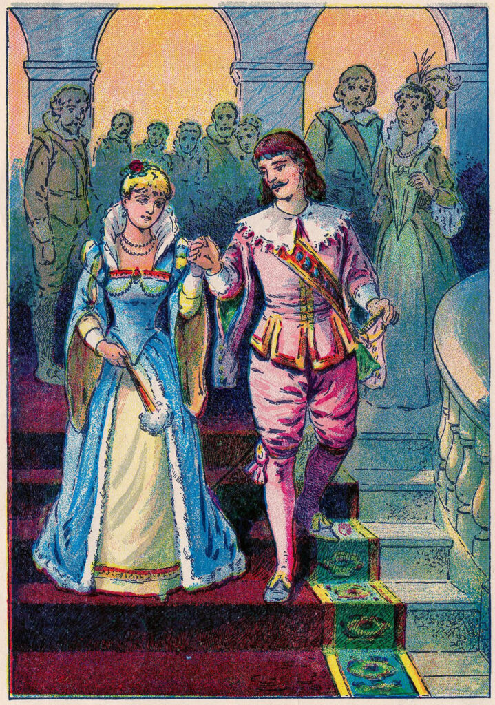 Fairy Tale Character Image Cinderella and Prince