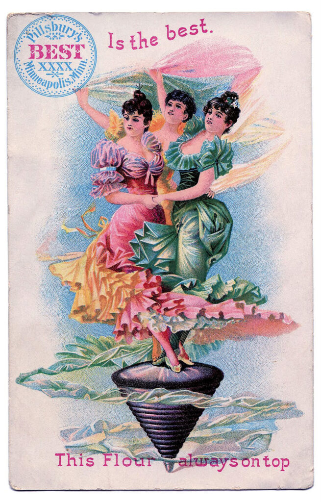 ladies fancy dresses dancing illustration