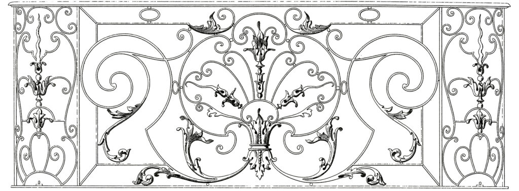 fancy French iron work image