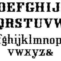 vintage font alphabet image