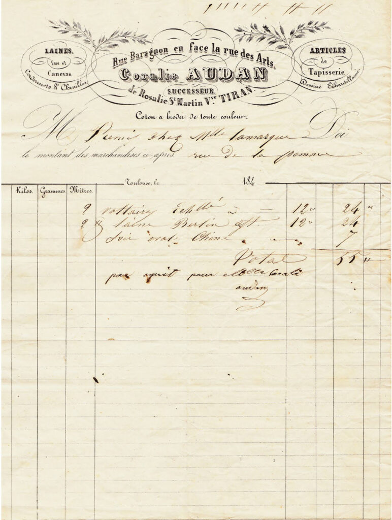 French Ephemera Invoice Download