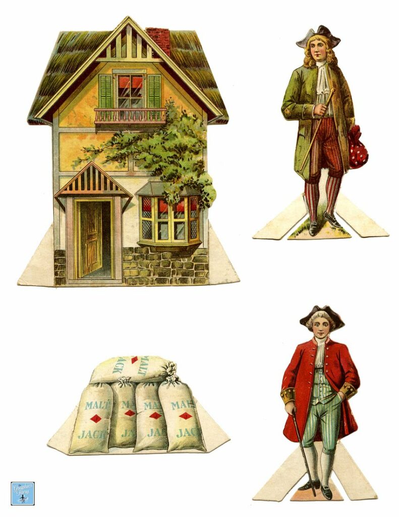 House Jack built paperdoll house image