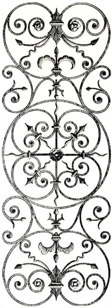 vintage iron grille image