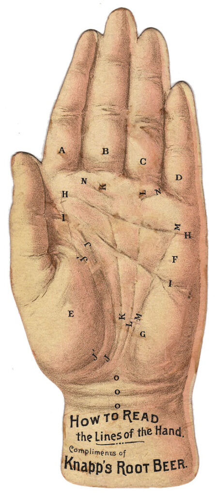 palmistry hand antique image