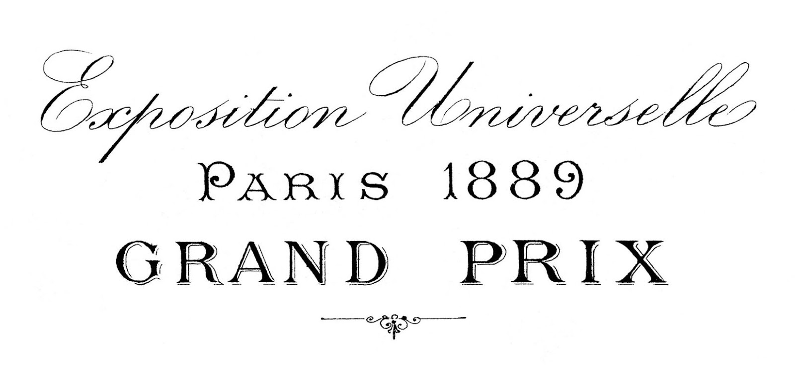 12 Paris Typography Clipart   The Graphics Fairy