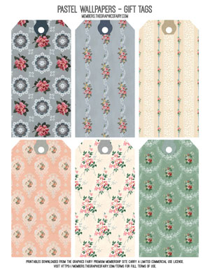 assorted pastel wallpaper gift tags image