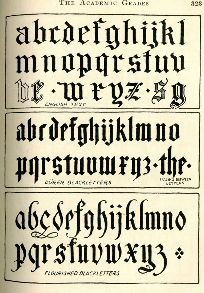 typography alphabet lower case clipart
