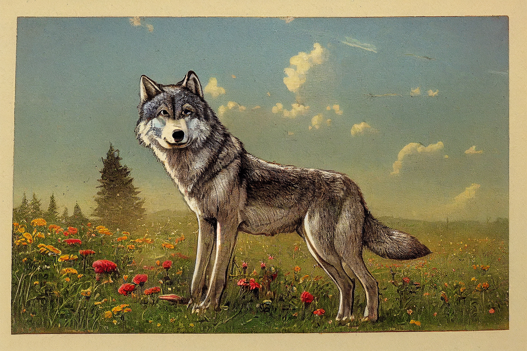 all wolf paintings