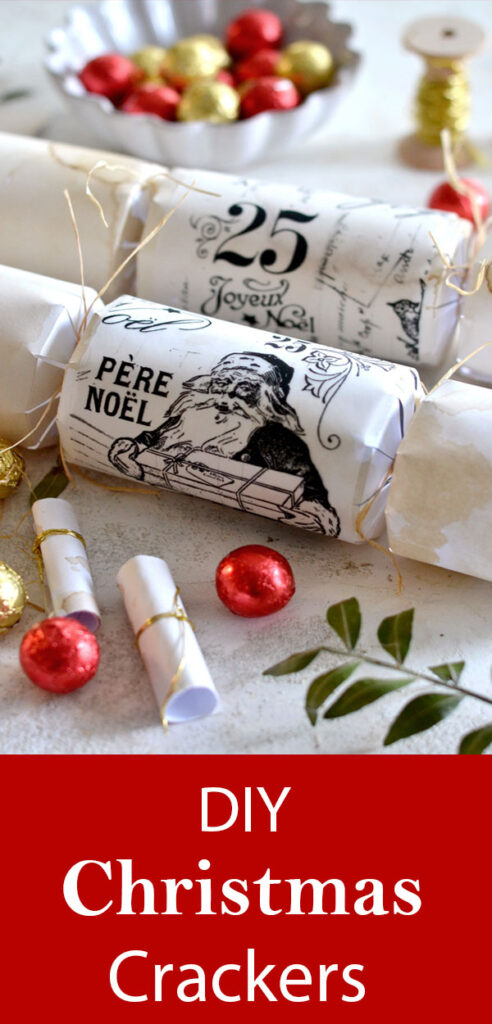 DIY Christmas Crackers Pinterest Graphic