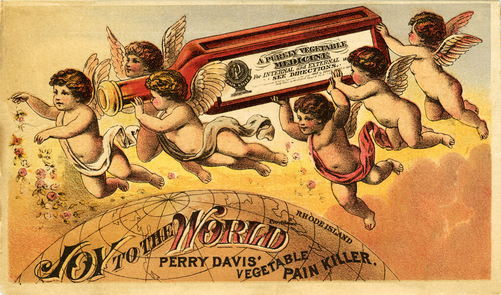 cherubs world vintage advertising image