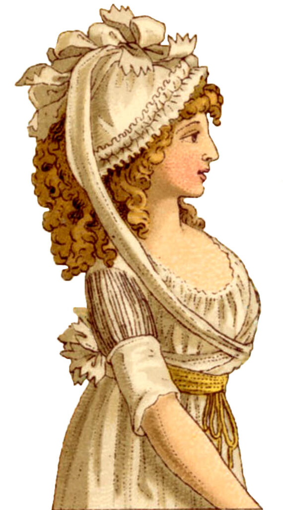 vintage lady costume fancy headdress image