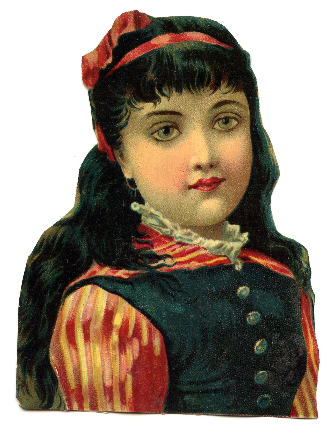 cute ribbon girl - Stock Illustration [96320192] - PIXTA
