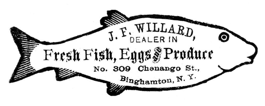 vintage fish advertising image